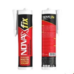 Novaxfix Silikonize Mastik Kahve 450 Gr